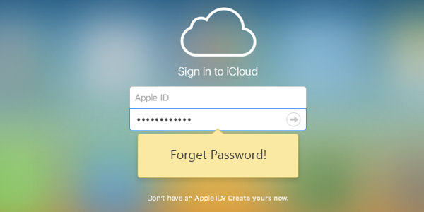 نسيت كلمة مرور iCloud